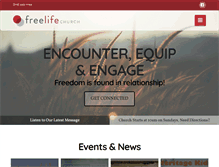 Tablet Screenshot of freelifechurchva.com